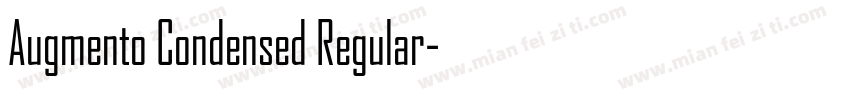 Augmento Condensed Regular字体转换